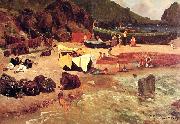 Albert Bierstadt Fishing Boats at Capri China oil painting reproduction